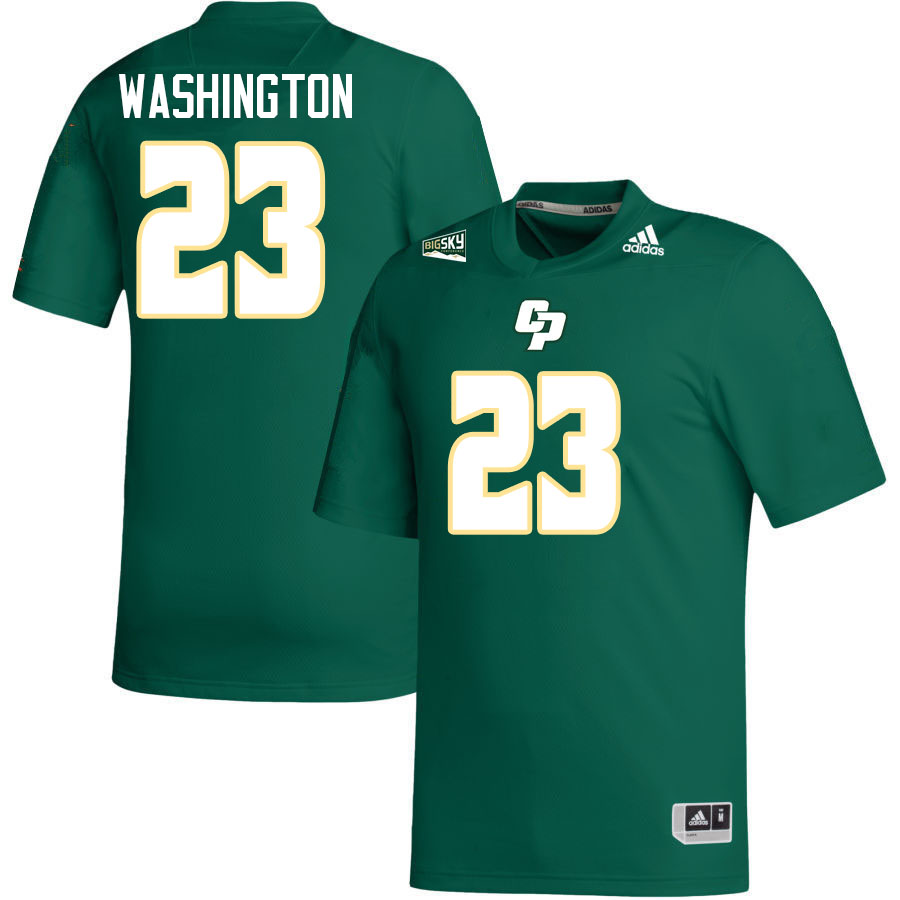 Cal Poly Mustangs #23 Tyrei Washington College Football Jerseys,Uniforms Stitched-Green